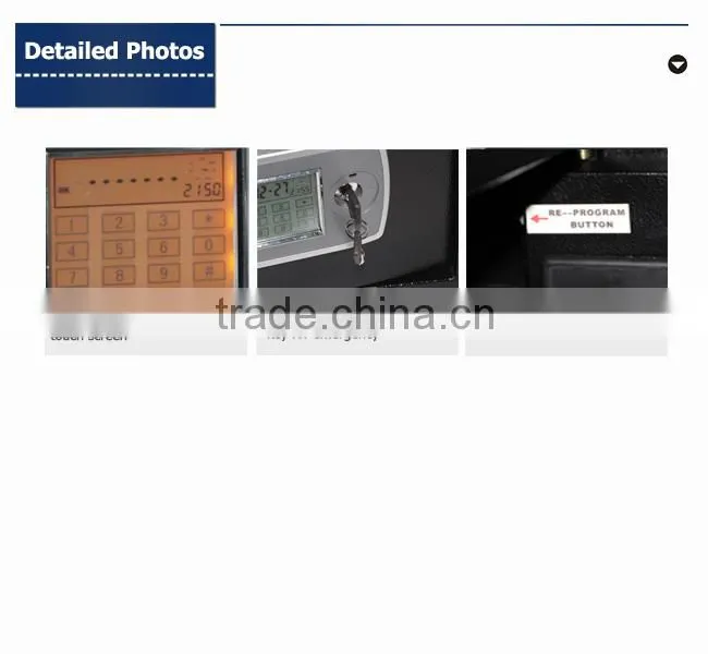 LCD touchable screen electronic safe security box for home use