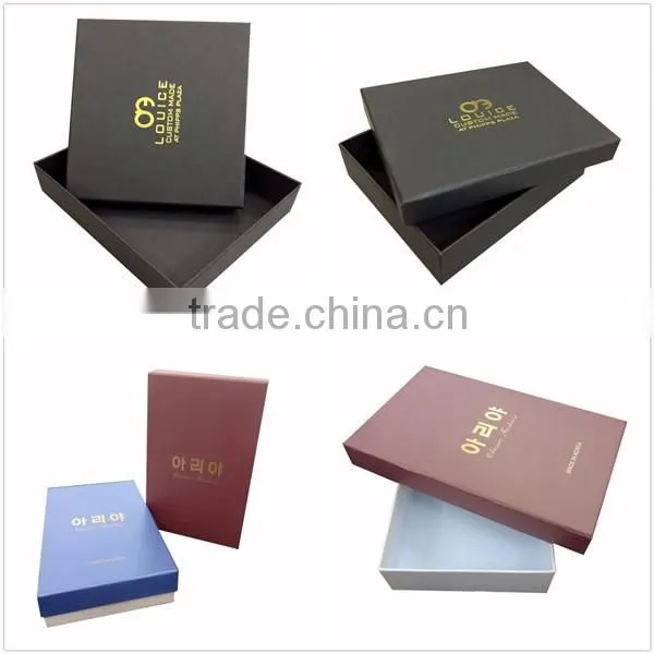 Luxury custom printing logo paper gift box 300 gsm hard packaging paper box