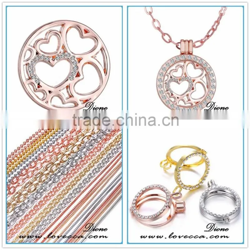 2016 Hot sell latest changeable design pendant necklace diy coin necklace