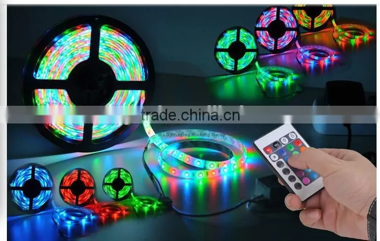 Waterproof power flexible led strip light 3528 RGB 220v rgb led strip