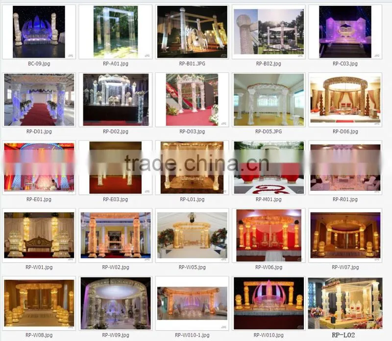 Elegant Wedding Aisle Decorations Crystal Pillars