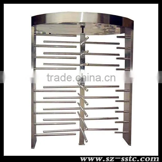 304 Stainless steel half height manual turnstile, baffle gate turnstile