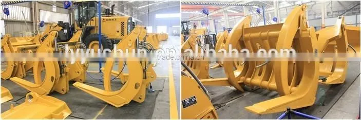 SDLG LG956L Heavy duty Attachment, Log Grapple/Log Fork for sale, Specialize in 5 Ton SDLG Wheel Loader