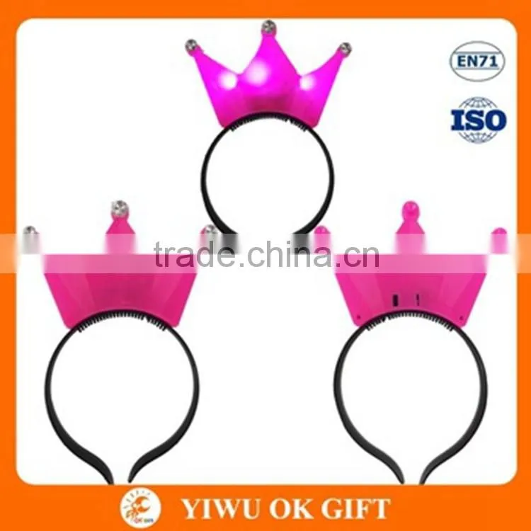 Hot Sale Light Braids Crown Headband Led Flashing Light Party Supplies