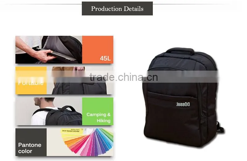 custom backpacks with 3D embroidery hiking backpack