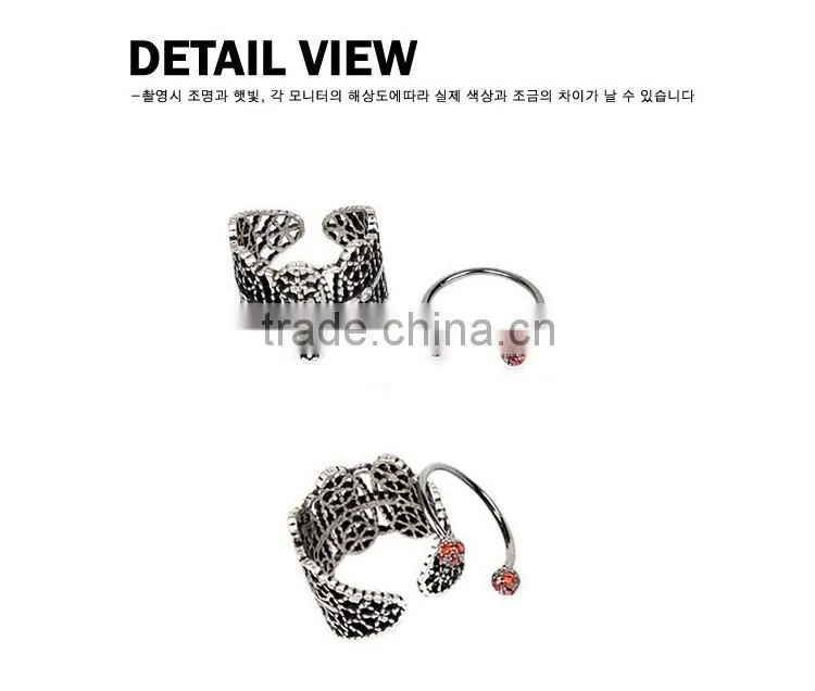 Metal index finger rings silicone wedding ring