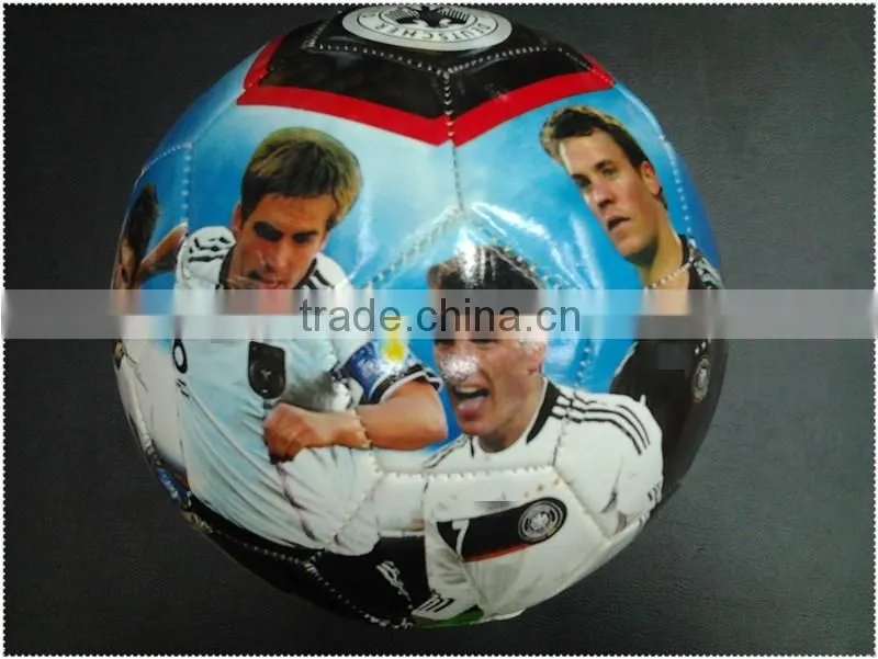 customized star face photo soccer ball/football for promotion