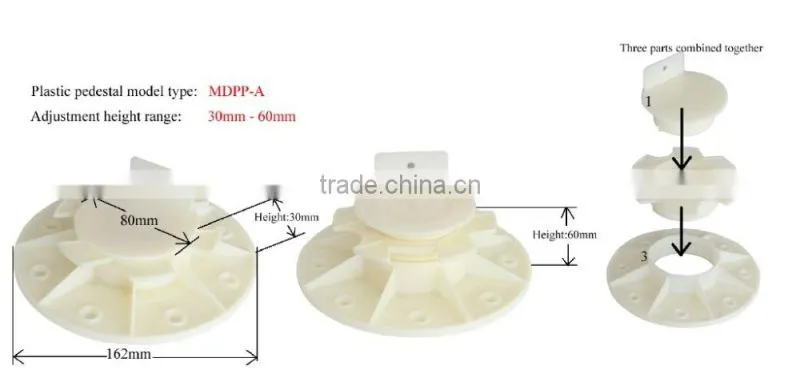 Developed Practical Outdoor Pedestal For Raised Floor