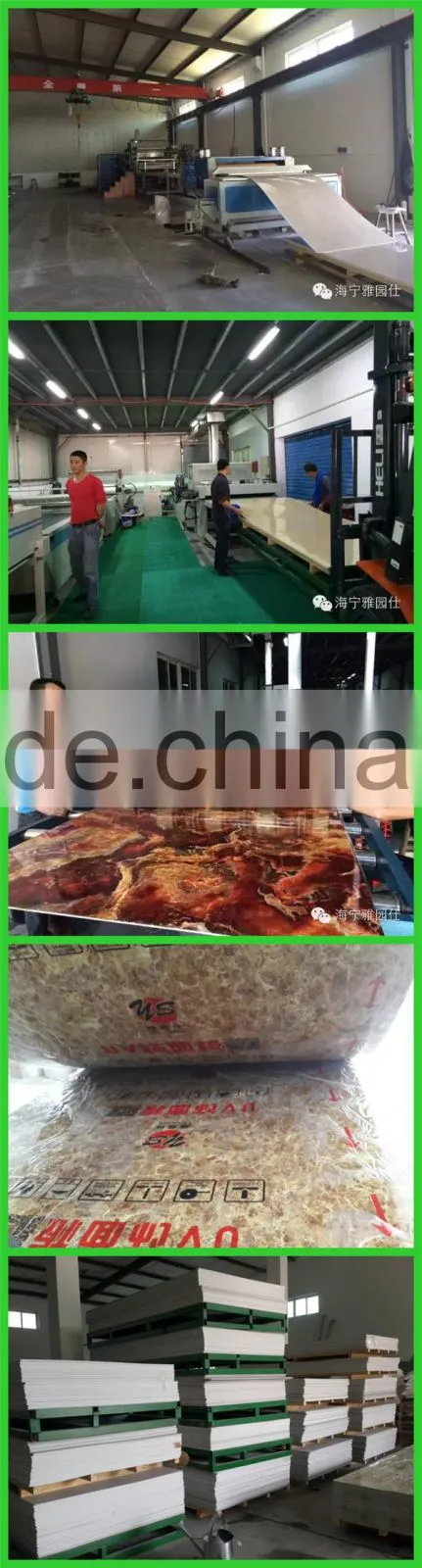 pvc decorative plastic faux marble stone frame