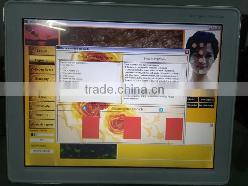 3d skin test skin analyzer machine intelligent