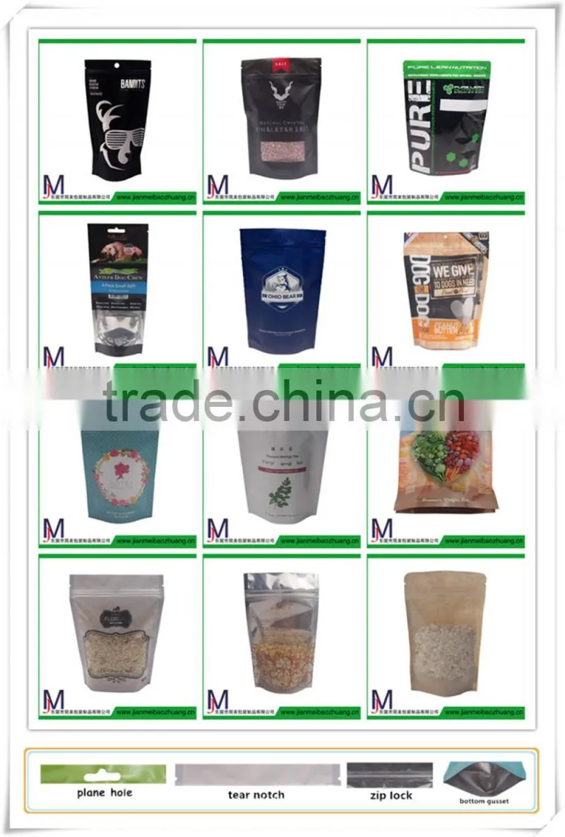 candy chocolate coffee bag/ stand up bag with zipper/stand up bag