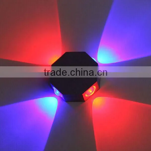 Creative aluminium 4W/8W octagon Wall led light /background led light/ Internet bar led light/KTV Wall light/Bedroom wall led
