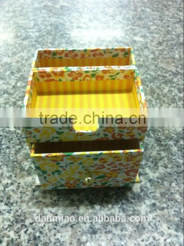 2015 new customized paper box with Two drawers for jewerly