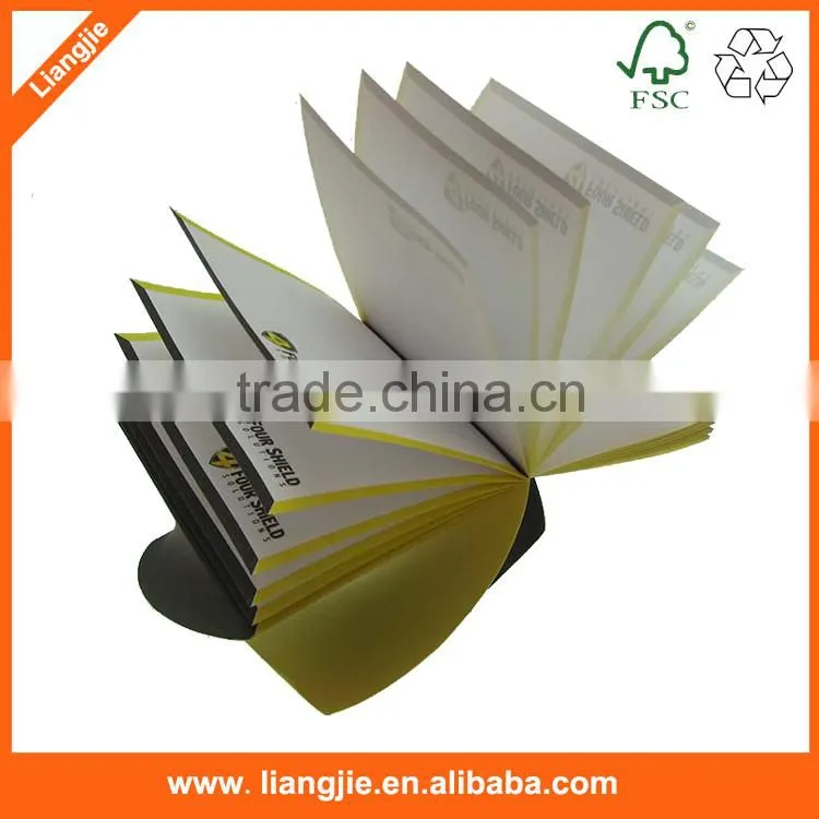 Spiral memo cube spiral paper block with colorful printing
