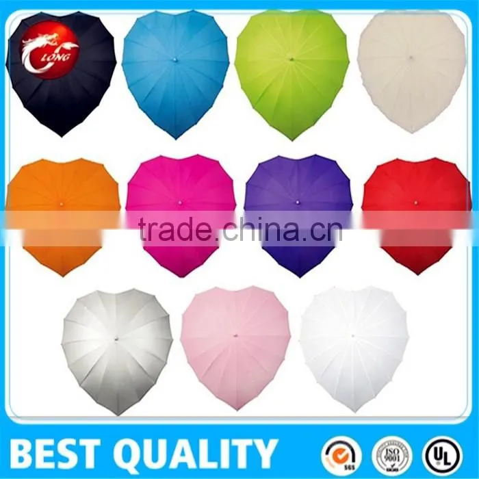 wedding decoration heart umbrella customized