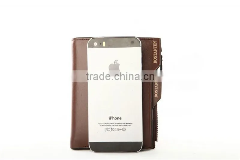Handmade Business Young Men Wallet with Card Holder and Coin Slot Top Grain Cowhide Leather