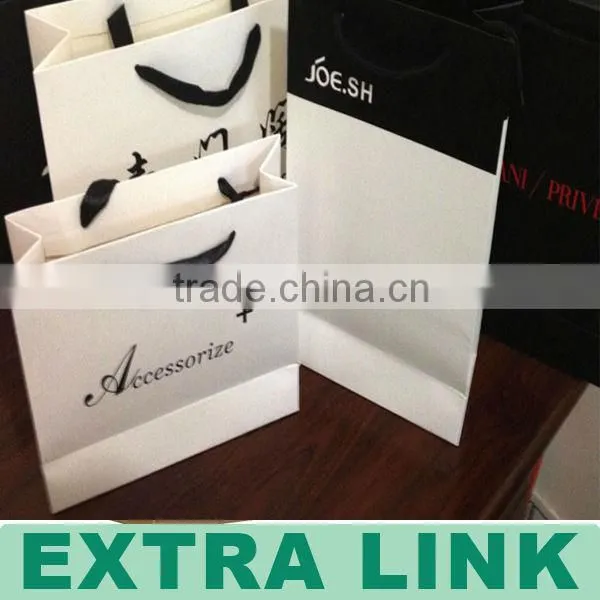 Extra Link custom shopping/gift/bakery cheap handle kraft paper bag