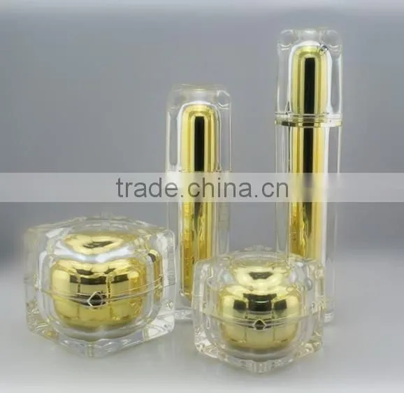 square shape plastic lotion bottle cosmetic packaging plastic serum bottle silver color