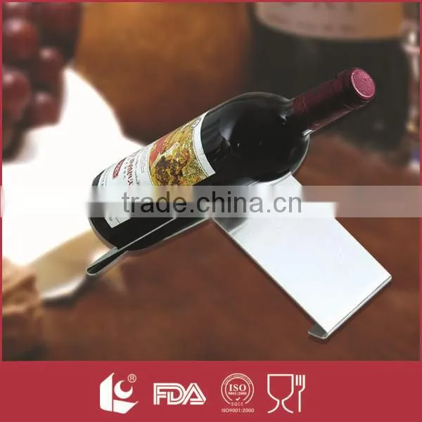 Attractive design single serving wine bottle display rack