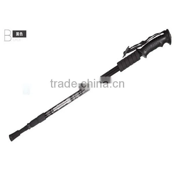 New product 3 sections Straight shank alpenstock hiking walking sticks