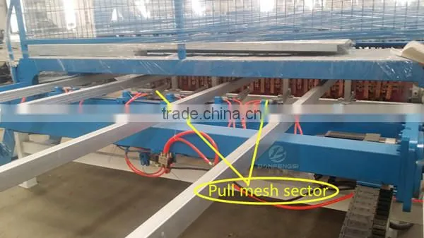 Hebei supplier 2.5m width guard fence facility flat fence panels producing equipment 2.5mm~5mm metal wire mesh welding machine