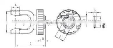 tractor part of pto drive shaft yoke for pto shaft