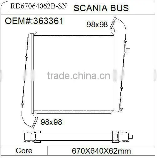 duty truck parts radiators scania intercooler