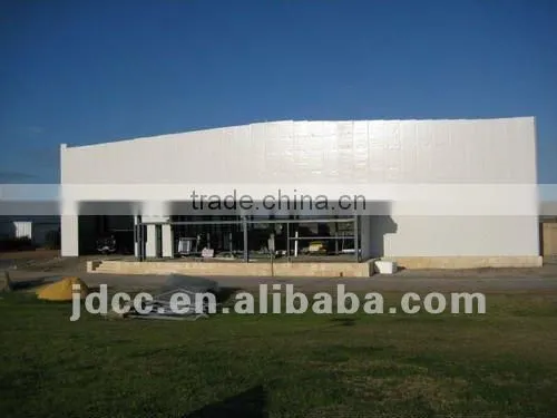 modern steel aircraft hangar