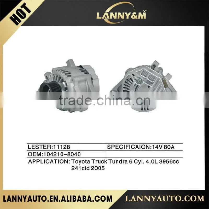 104210-8040 Auto parts 14V 80A alternator for Toyota LESTER:11128