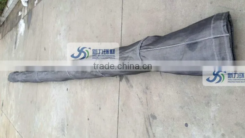 woven fiberglass dust collector filter bag with bag's suspension , vibration bag filter