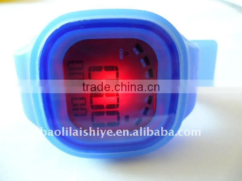 HOT sale SS.Com Jelly Silicone Watch + fashion LED light