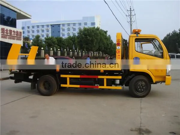 6 wheel 5ton dongfeng light right hand tow truck wrecker