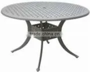 48 " round cast aluminum dining table 18334
