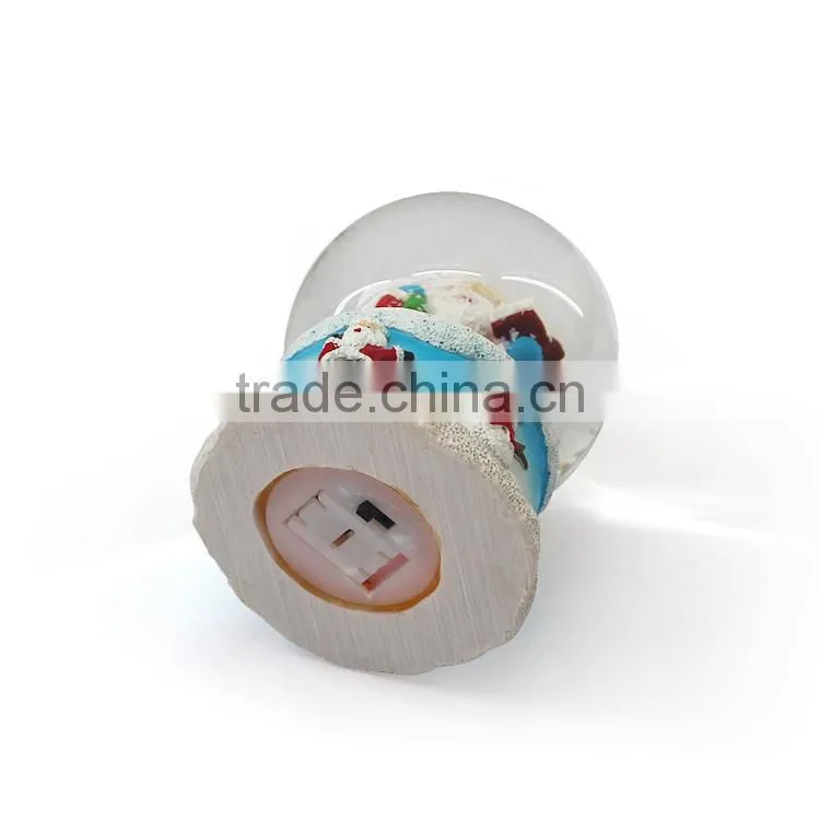 Customized led christmas snow globe