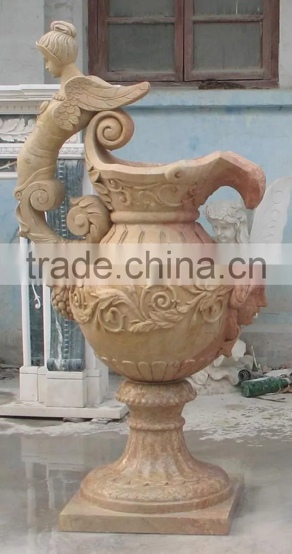 Handmade Natural Stone Ornamental Flowerpot