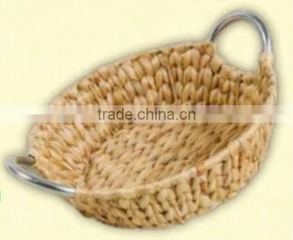 sea grass storage Baskets with Wood Handles