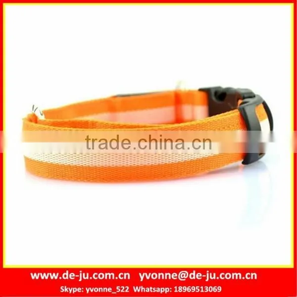 Colorful LED Flashing Dog Collar For Christmas