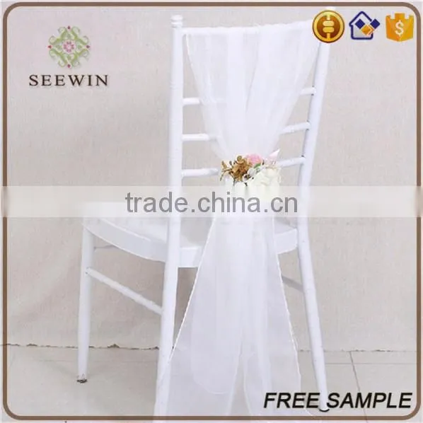 elegant organza chair sash chair decorations for wedding