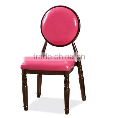 Quality European antique metal round back dining chair QL-T850