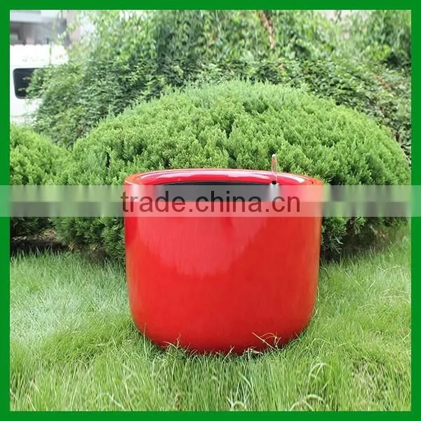 FO-330 Round Fiberglass Self Watering Flower Pots