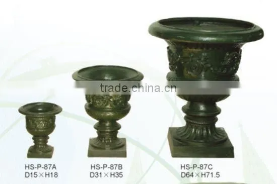 cast iron clay garden flower pot