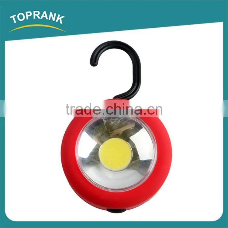 Hot sale portable magnetic work lights round hanging work light with hook