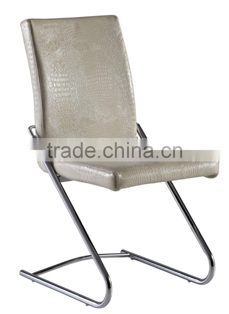 B2731 hot sale cheap black leather z shape dining chair