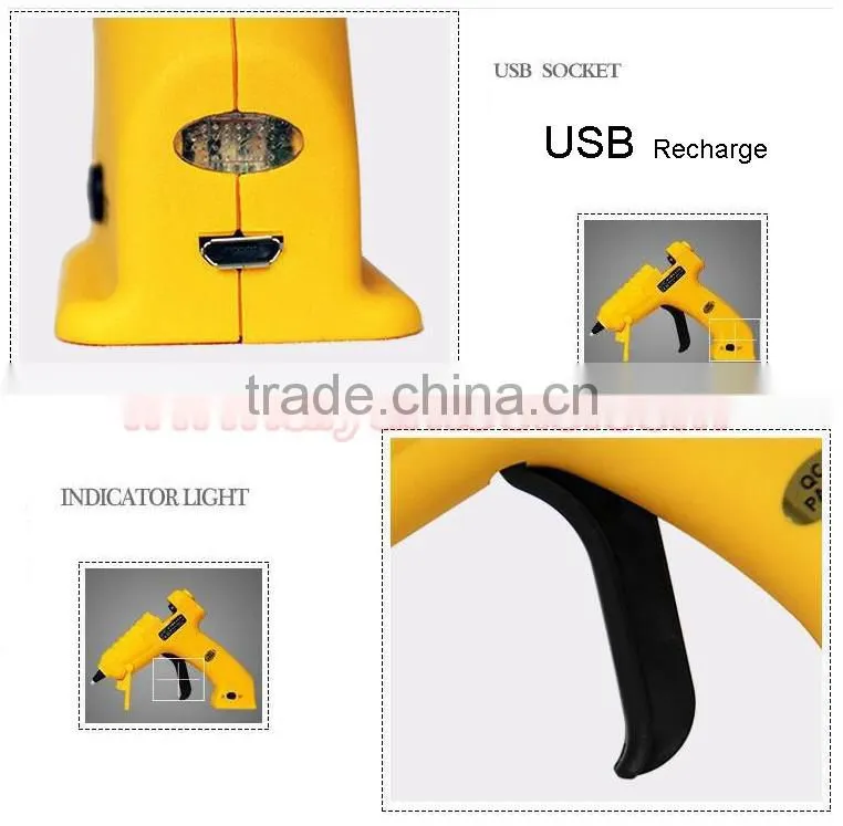 li-ion battery glue gun cordless hot melt glue gun lithium battery glue gun