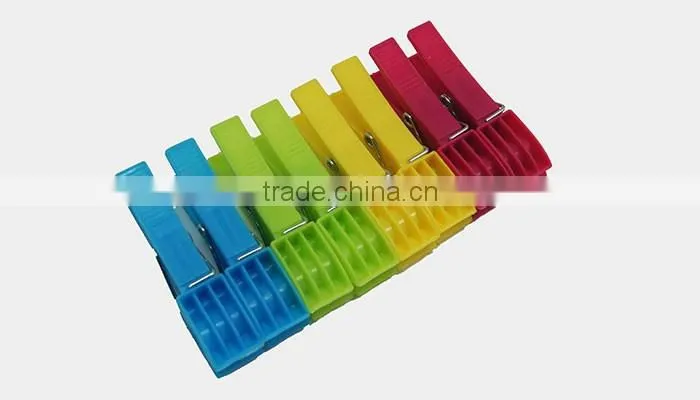 Eco-friendly decorative plastik stainless steel spring clothespin