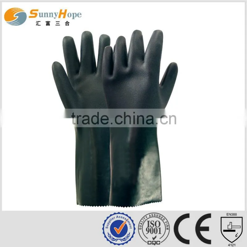 Sunnyhope two color PVC glove sandy finish on palm