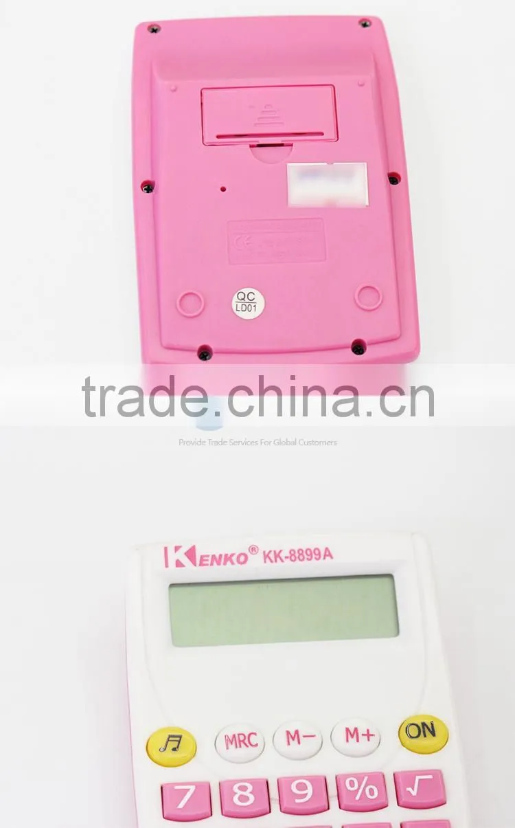 Plastic Pink calculator for girl