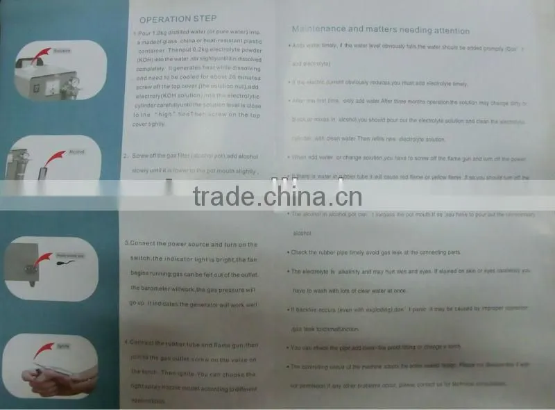 portable jewelry polishing flame gun machine