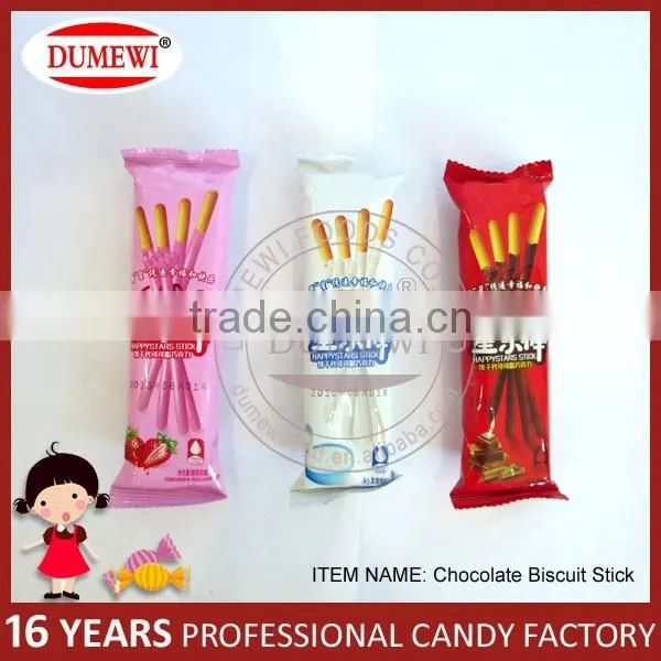 Strawberry Coated Biscuit Stick/ Cookies Stick