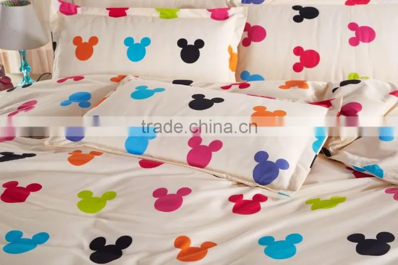 Cotton feeling Fashion Bedding Set Bed Sheet Duvet Cover Set Bed Linens MQQ